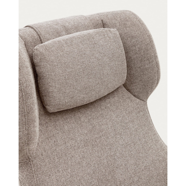 Крісло поворотне La Forma ZALINA S0900005BF12 Бежевий тканина синель-5