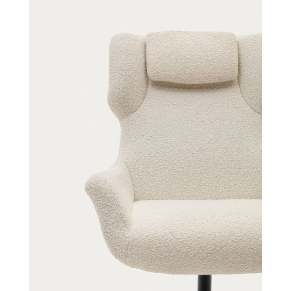 Кресло поворотное La Forma ZALINA S0900005J33 Белый букле-7