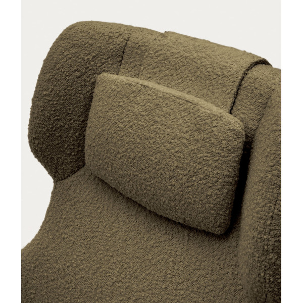 Крісло поворотне La Forma ZALINA S0900028J19 Темно-зелений букле-4