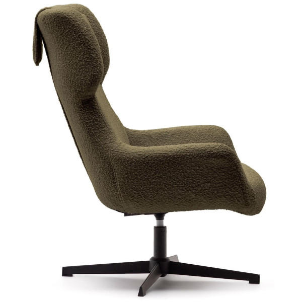 Крісло поворотне La Forma ZALINA S0900028J19 Темно-зелений букле-1