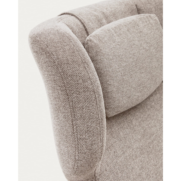 Крісло поворотне La Forma ZALINA S0900005BF12 Бежевий тканина синель-8