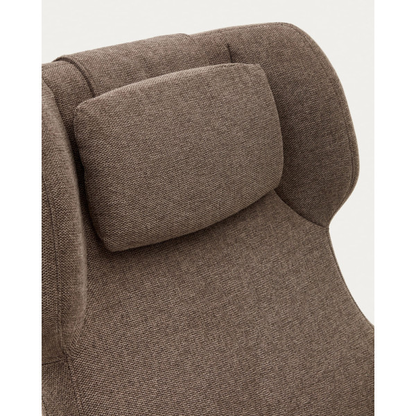 Крісло поворотне La Forma ZALINA S0900005BF11 Світло-коричневий тканина синель-6