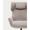 Кресло поворотное La Forma ZALINA S0900005BF12 Бежевый ткань синель-9-thumb