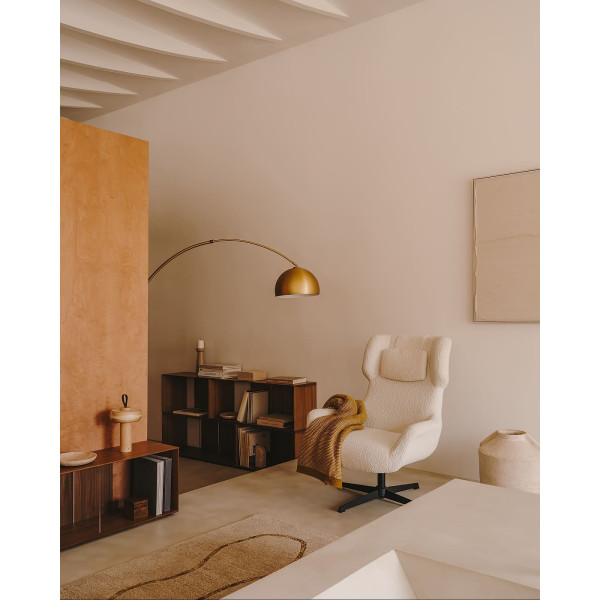 Кресло поворотное La Forma ZALINA S0900005J33 Белый букле-1