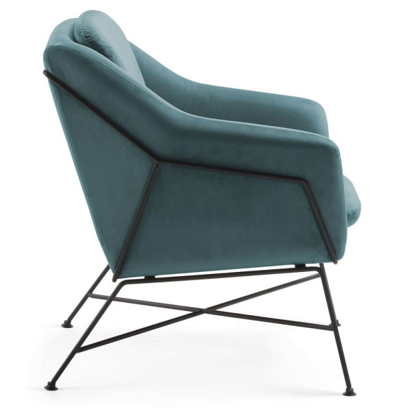 Кресло La Forma BRIDA CC0948JU20 Бирюзовый бархат-3