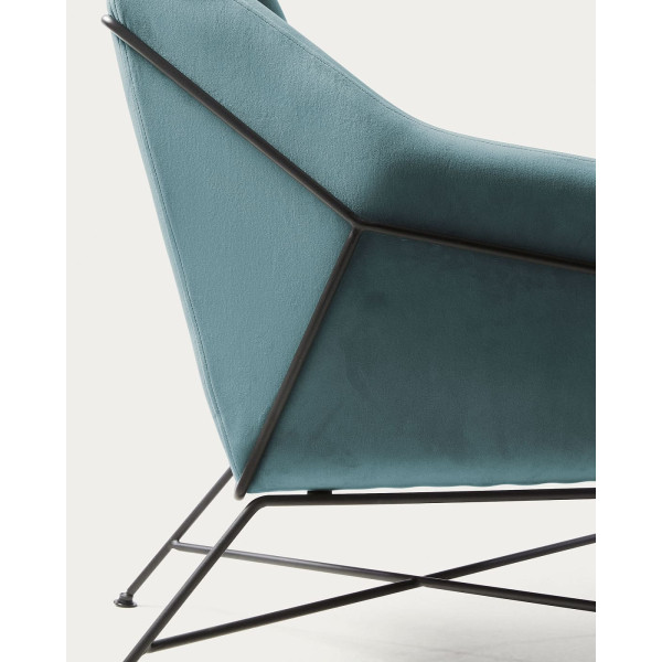 Кресло La Forma BRIDA CC0948JU20 Бирюзовый бархат-6