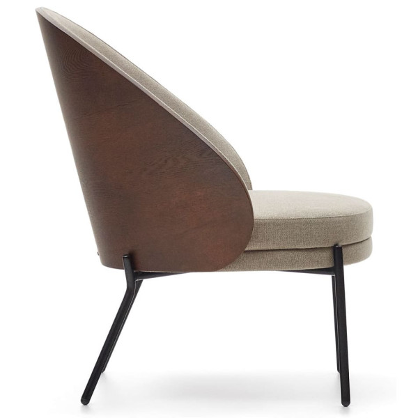 Кресло La Forma EAMY S0900001HE03 Светло-коричневый/венге-4