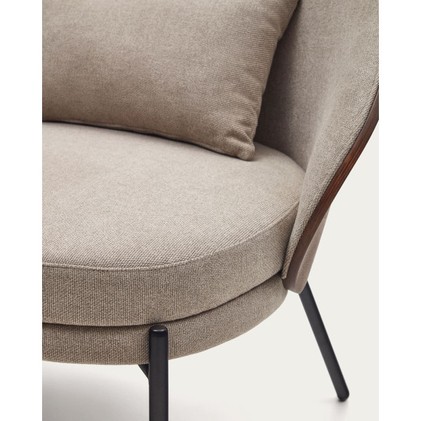 Кресло La Forma EAMY S0900001HE03 Светло-коричневый/венге-8