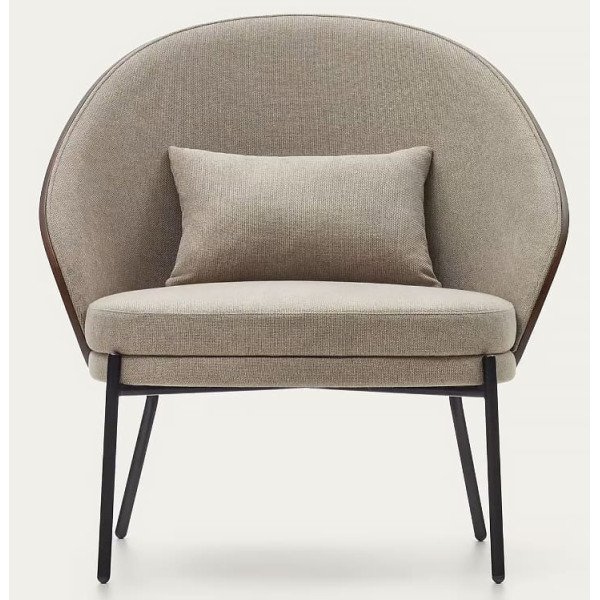 Кресло La Forma EAMY S0900001HE03 Светло-коричневый/венге-3