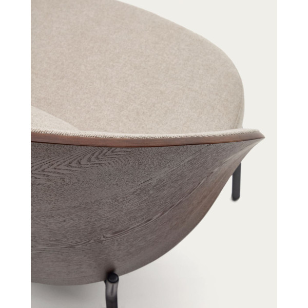 Кресло La Forma EAMY S0900001HE03 Светло-коричневый/венге-9