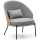 Кресло La Forma EAMY S0900001HE12 Светло-серый/натуральный