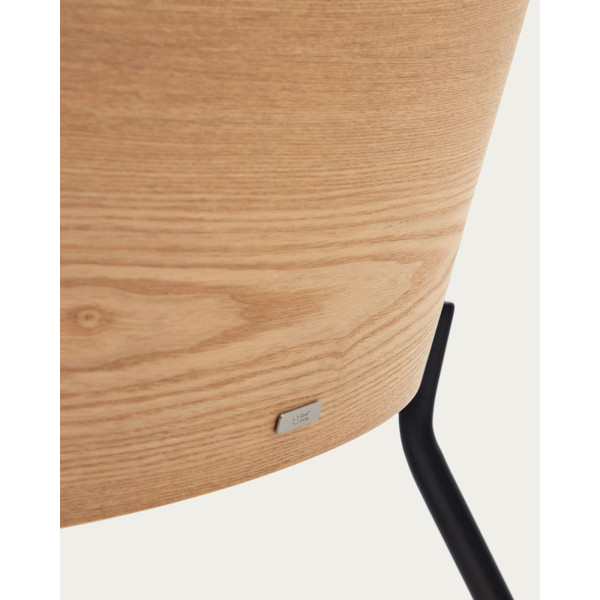 Кресло La Forma EAMY S0900001HE12 Светло-серый/натуральный-10