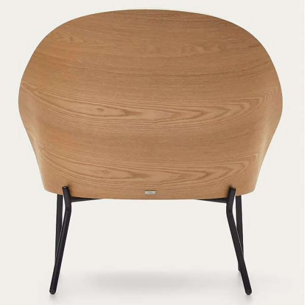 Кресло La Forma EAMY S0900001HE12 Светло-серый/натуральный-6