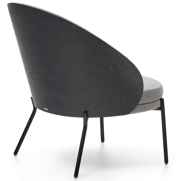 Кресло La Forma EAMY S0900002HE12 Светло-серый/черный-6
