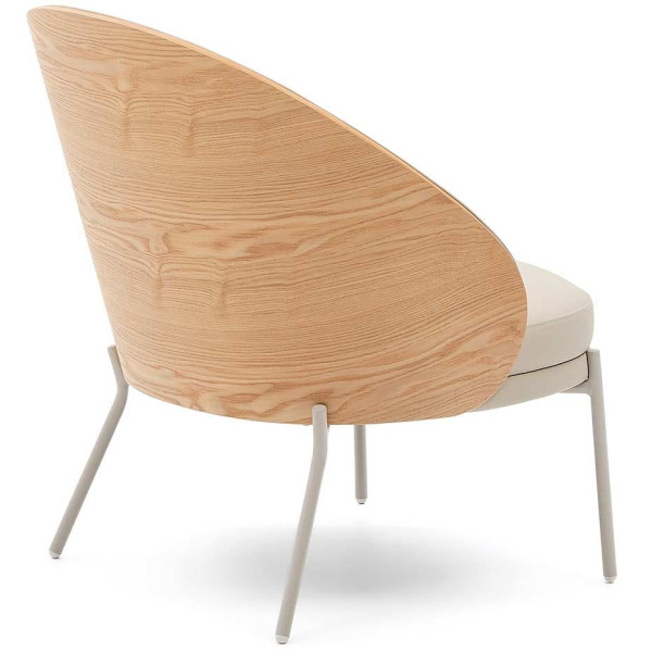 Кресло La Forma EAMY S0900084UU12 Бежевый/натуральный экокожа-5