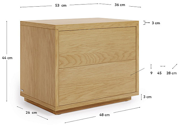 Приліжкова тумбочка La Forma ABILEN AA7773M40-7