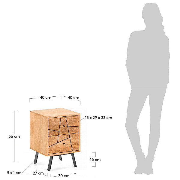 Приліжкова тумбочка La Forma BALIA CC1124M46-9