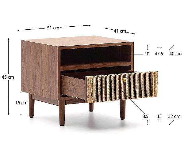 Приліжкова тумбочка La Forma ELAN N1200014MM41-7