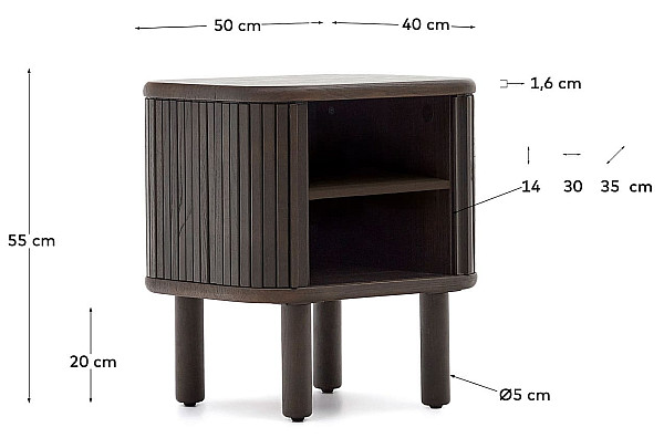 Приліжкова тумбочка La Forma MAILEN N1200006MM51-9