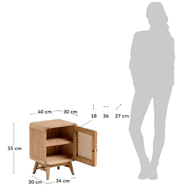 Приліжкова тумбочка La Forma NALU CC1933FN46-10