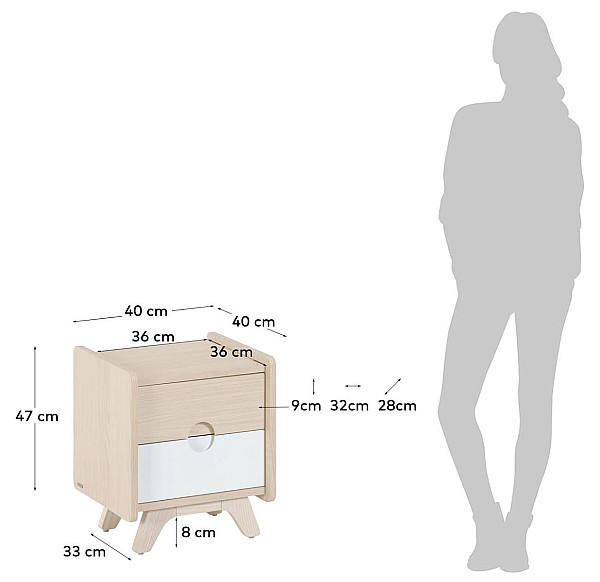 Приліжкова тумбочка La Forma NUNILA CC2043M46-8