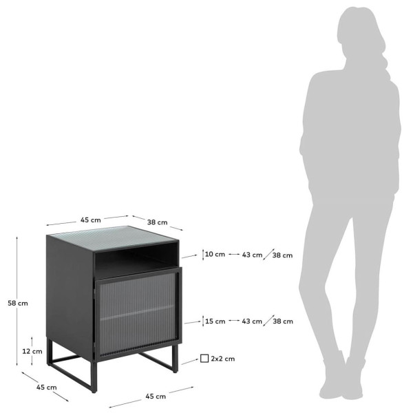 Приліжкова тумбочка La Forma TRIXIE AA6749R01-8