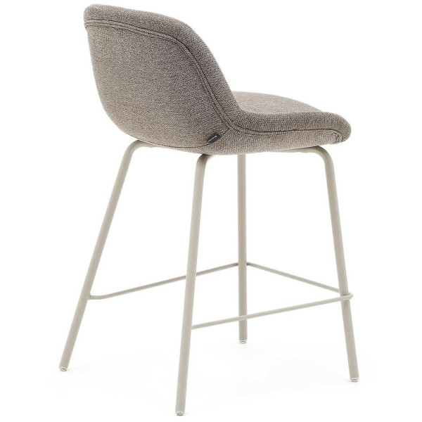 Напівбарний стілець La Forma AIMIN C0600048BF10 Світло-коричневий тканина синель-3