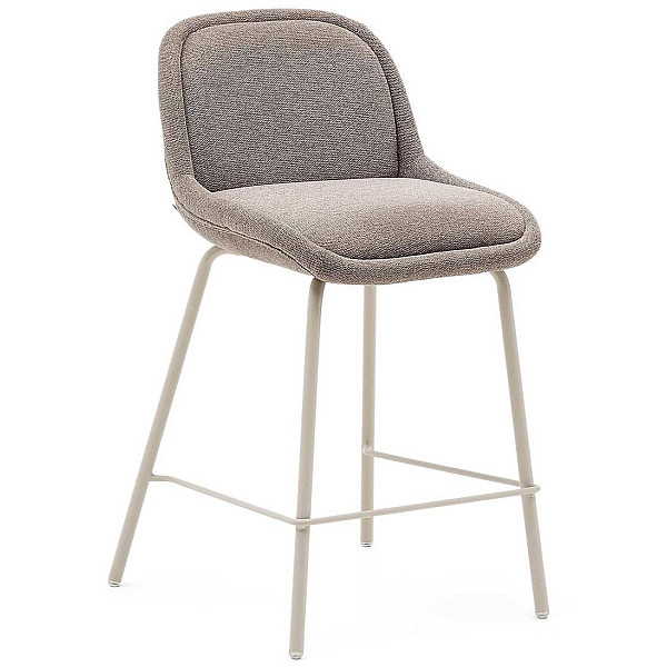 Напівбарний стілець La Forma AIMIN C0600048BF10 Світло-коричневий тканина синель-0