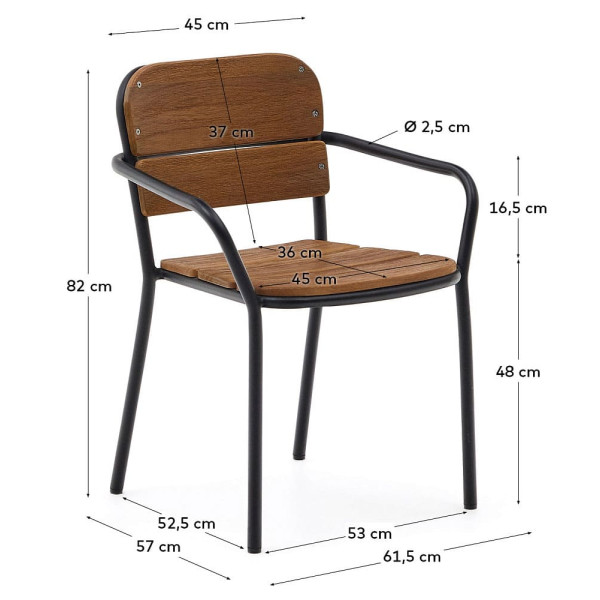 Стул La Forma Algueret J0600096MM46-9