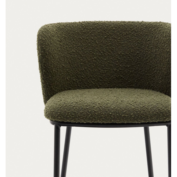 Полубарный стул La Forma CISELIA C06014JJ06 Зеленый букле-4