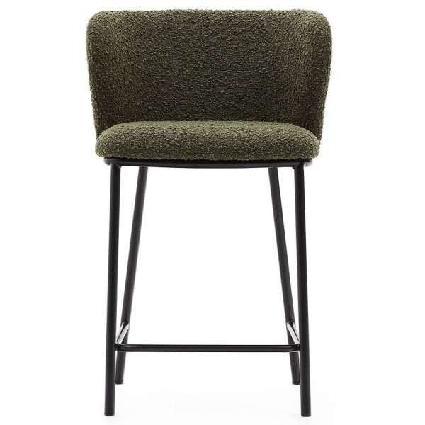 Полубарный стул La Forma CISELIA C06014JJ06 Зеленый букле-1
