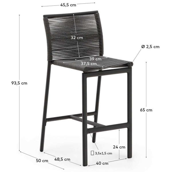 Напівбарний стілець La Forma CULIP J1100032NN02-10