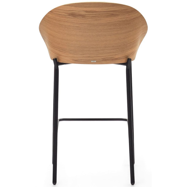 Напівбарний стілець La Forma EAMY C0600053HE12 Сірий/натуральний-5