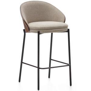 Полубарный стул La Forma EAMY C0600054HE11 Бежевый/коричневий