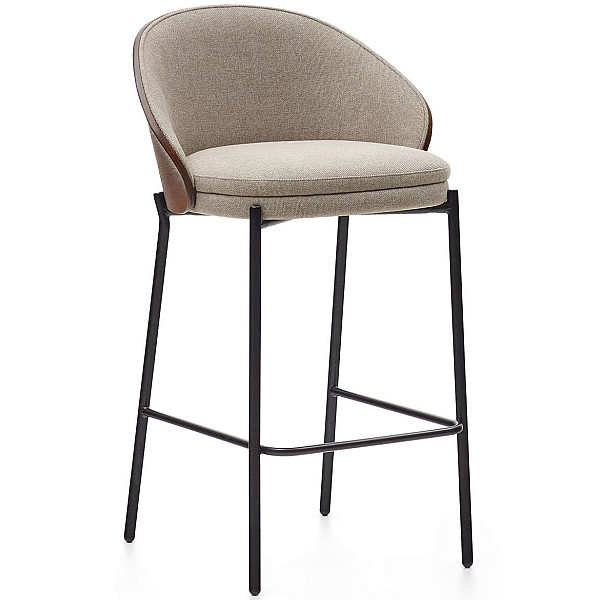 Полубарный стул La Forma EAMY C0600054HE11 Бежевый/коричневий-0