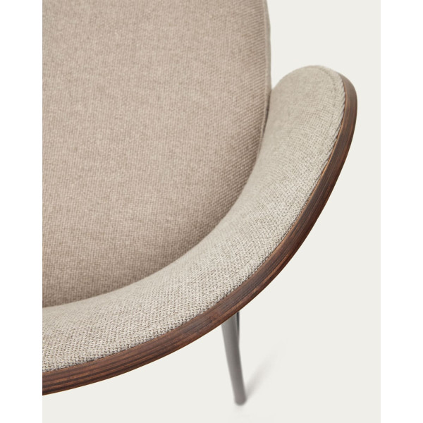 Полубарный стул La Forma EAMY C0600054HE11 Бежевый/коричневий-9