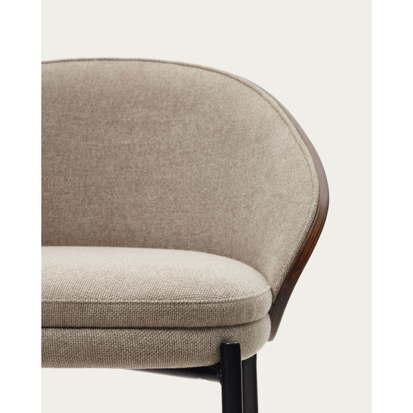 Полубарный стул La Forma EAMY C0600054HE11 Бежевый/коричневий-6