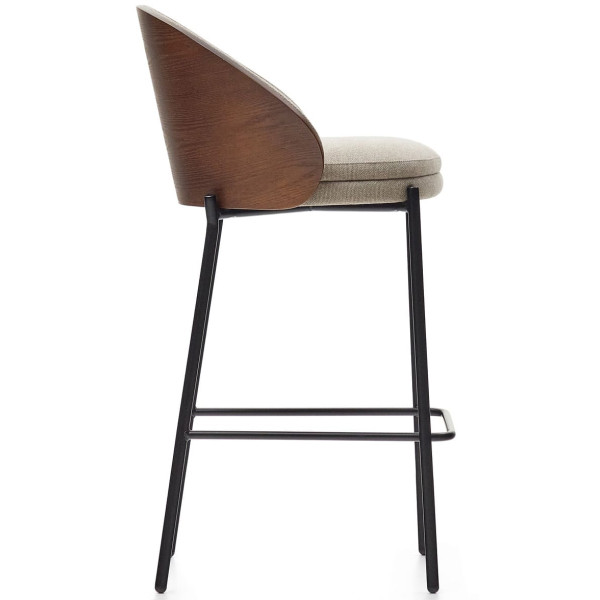 Полубарный стул La Forma EAMY C0600054HE11 Бежевый/коричневий-3