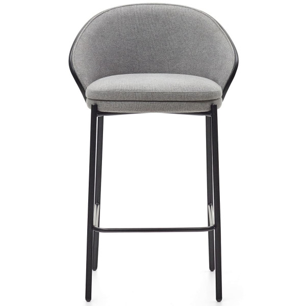 Полубарный стул La Forma EAMY C0600055HE12 Серый/черный-2