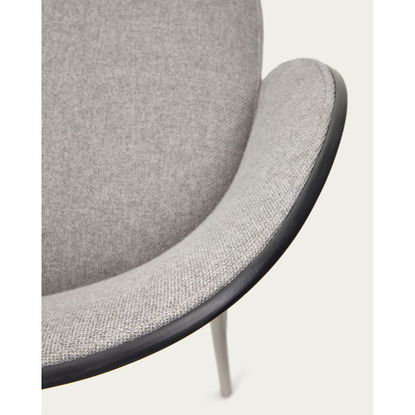 Полубарный стул La Forma EAMY C0600055HE12 Серый/черный-8