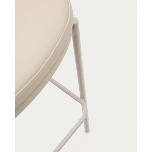 Напівбарний стілець La Forma EAMY C0600101UU12 Бежевий/натуральний екошкіра-6