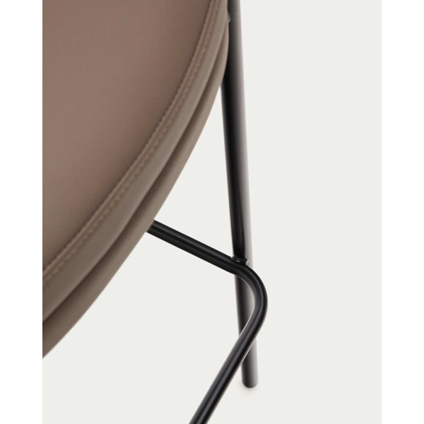 Напівбарний стілець La Forma EAMY C0600102UU10 Коричневий/горіх екошкіра-7