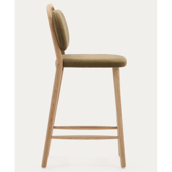 Полубарный стул La Forma Helda C0600039MY06H Зеленый ткань синель-3