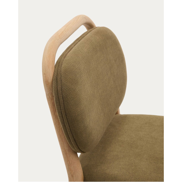 Полубарный стул La Forma Helda C0600039MY06H Зеленый ткань синель-6