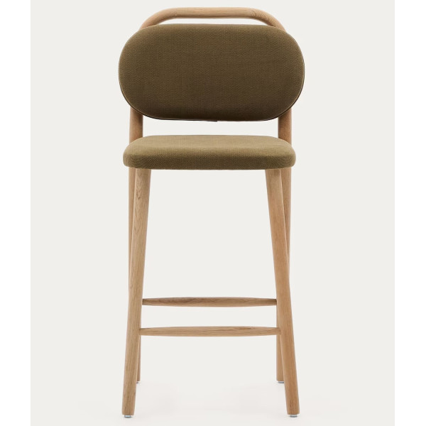 Полубарный стул La Forma Helda C0600039MY06H Зеленый ткань синель-2