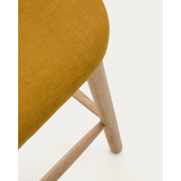 Полубарный стул La Forma Helda C0600040MY81H Горчичный ткань синель-7