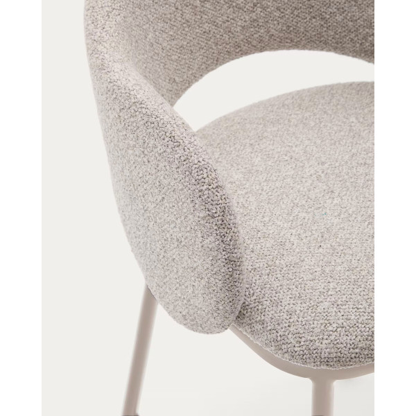 Полубарный стул La Forma Maina C0100225VS12 Бежевый ткань-5