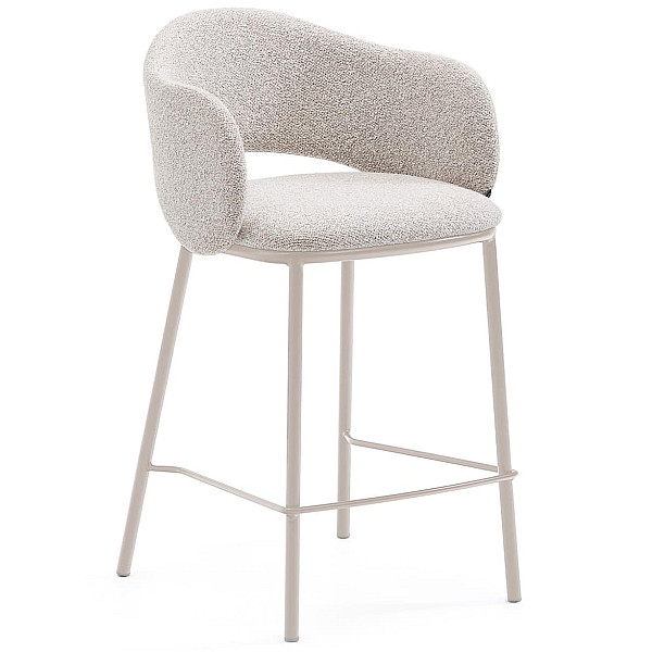 Полубарный стул La Forma Maina C0100225VS12 Бежевый ткань-0