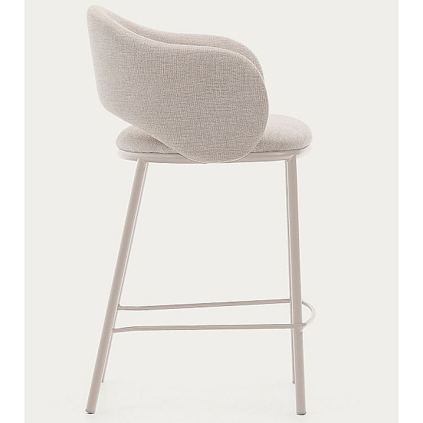 Напівбарний стілець La Forma Maina C0100226BF12 Бежевий тканина синель-2