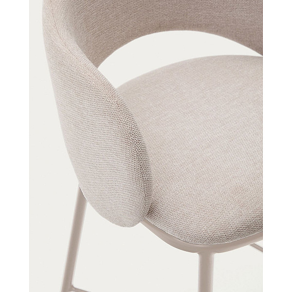 Напівбарний стілець La Forma Maina C0100226BF12 Бежевий тканина синель-5